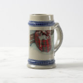 Santa Claus Bag in sneeuw Bierpul (Voorkant rechts)