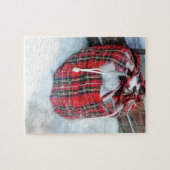 Santa Claus Bag in sneeuw Legpuzzel (Horizontaal)