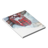 Santa Claus Bag in sneeuw Notitieblok (Schuin)