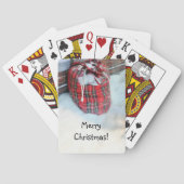 Santa Claus Bag in sneeuw Speelkaarten (Achterkant)