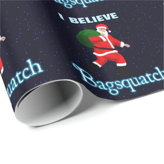 Santa Claus - Bagsquatch Cadeaupapier (Rol Hoek)