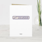 Santa Claus - Bagsquatch Feestdagen Kaart (Achterkant)