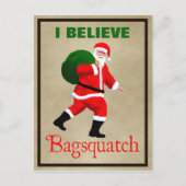 Santa Claus - Bagsquatch Feestdagenkaart (Voorkant)