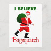 Santa Claus - Bagsquatch Feestdagenkaart (Voorkant)