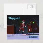 Santa Claus - Bagsquatch Feestdagenkaart (Voorkant / Achterkant)