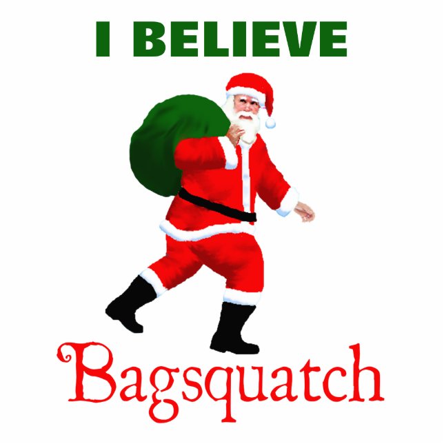 Santa Claus - Bagsquatch Fotobeeldje Magneet (Voorkant)