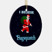 Santa Claus - Bagsquatch Keramisch Ornament (Rechts)