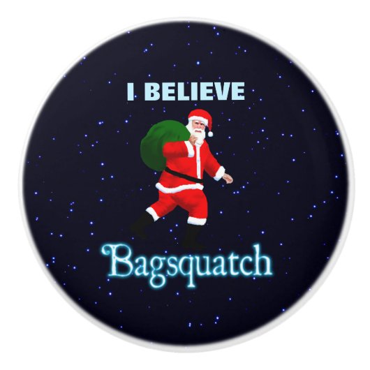 Santa Claus - Bagsquatch Keramische Knop (Voorkant)