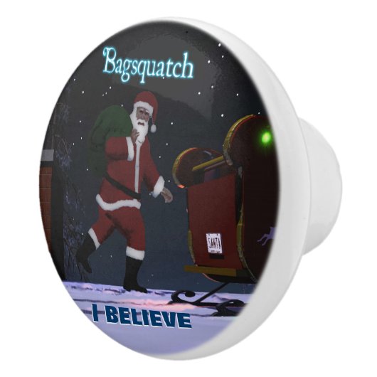 Santa Claus - Bagsquatch Keramische Knop (Rechts)