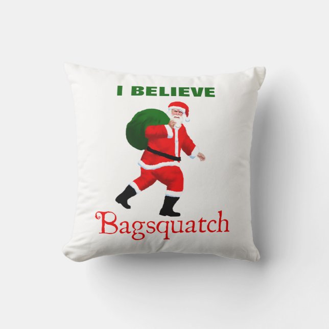 Santa Claus - Bagsquatch Kussen (Voorkant)