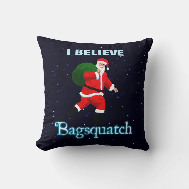 Santa Claus - Bagsquatch Kussen (Voorkant)