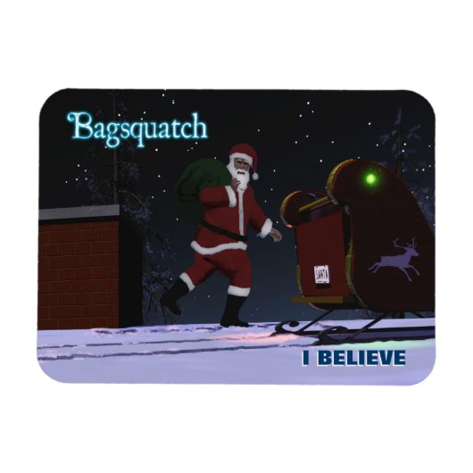 Santa Claus - Bagsquatch Magneet (Horizontaal)