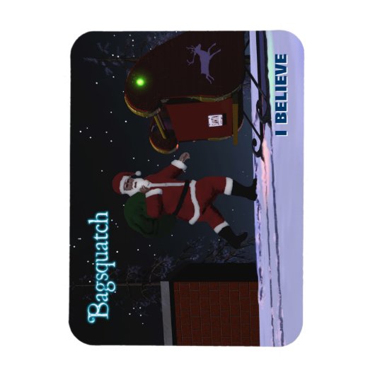 Santa Claus - Bagsquatch Magneet (Verticaal)