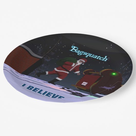 Santa Claus - Bagsquatch Papieren Bordje (Gekanteld)