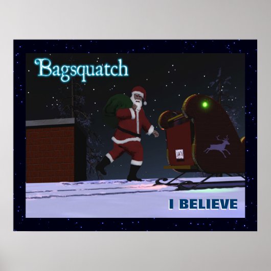 Santa Claus - Bagsquatch Poster (Voorkant)