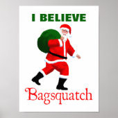 Santa Claus - Bagsquatch Poster (Voorkant)