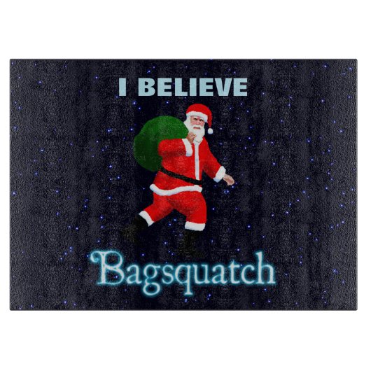 Santa Claus - Bagsquatch Snijplank (Voorkant)