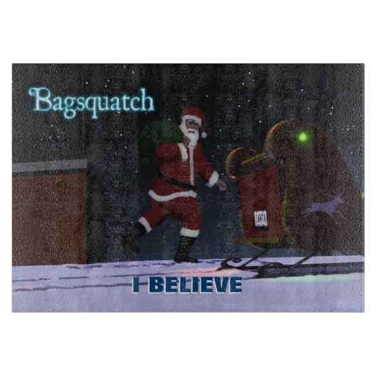 Santa Claus - Bagsquatch Snijplank (Voorkant)