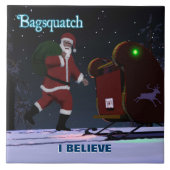 Santa Claus - Bagsquatch Tegeltje (Voorkant)