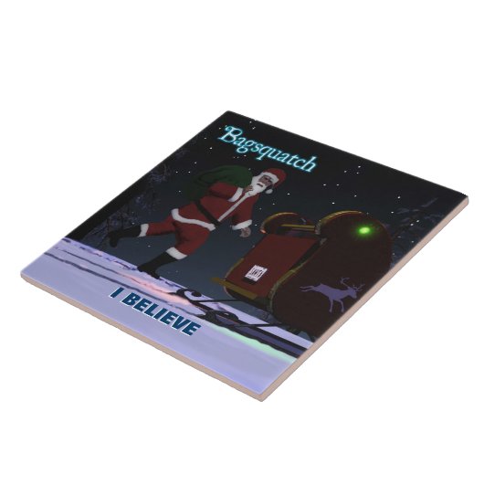 Santa Claus - Bagsquatch Tegeltje (Zijkant)