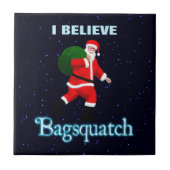 Santa Claus - Bagsquatch Tegeltje (Voorkant)