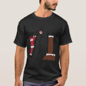 Santa Claus Basketbal Shirt met lange mouwen (Voorkant)