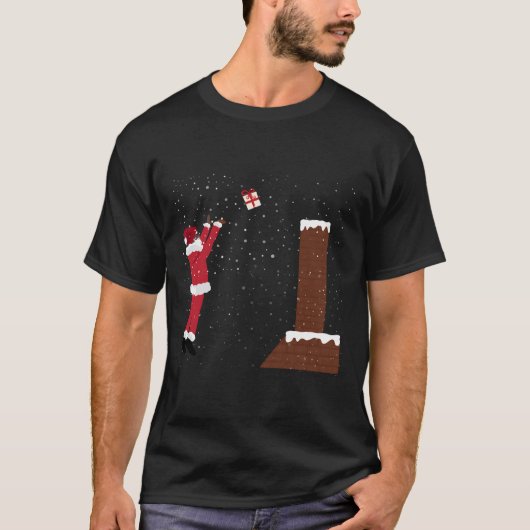 Santa Claus Basketbal Shirt met lange mouwen (Voorkant)