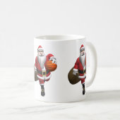 Santa Claus Basketball Player Koffiemok (Voorkant rechts)