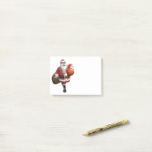 Santa Claus Basketball Player Post-it® Notes (Op bureau)
