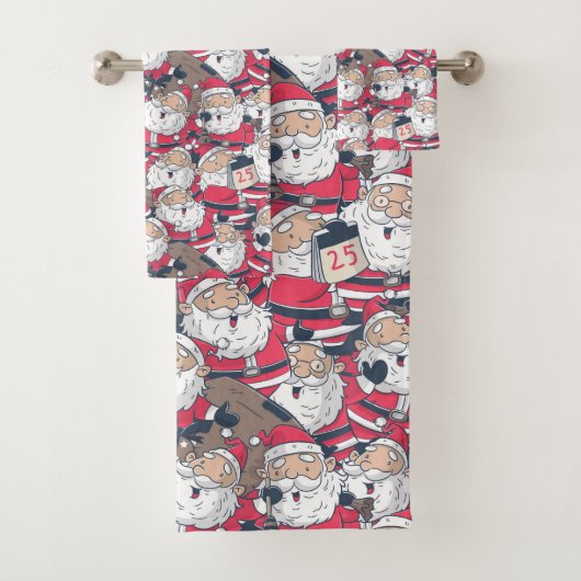 Santa Claus Bath-handdoekset Bad Handdoek (Insitu)
