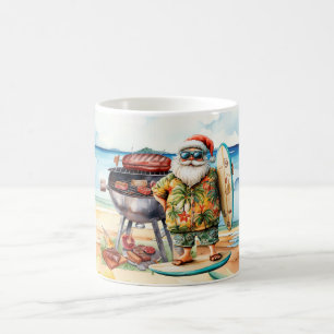 Santa Claus Beach BBQ Koffie Mok – Fun Tropical