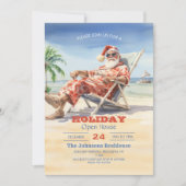 Santa Claus Beach Waterverf Kaart (Voorkant)