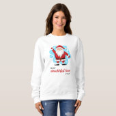 Santa Claus. Beauful Winter Sweatshirt (Voorkant volledig)