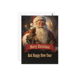 Santa Claus Beer Briefkaart