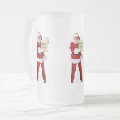 Santa Claus Beer Stein Matglas Bierpul (Voorkant links)
