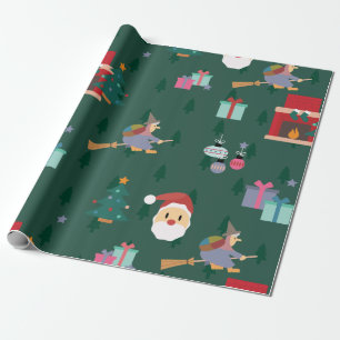 santa claus befana cadeaupapier