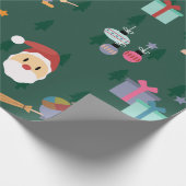 santa claus befana cadeaupapier (Hoek)