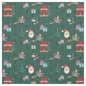 santa claus befana stof (Swatch)