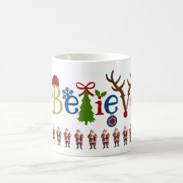 Santa Claus Believe Kerstkerstkerstkerstkerstkerst Koffiemok