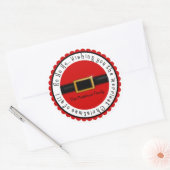 Santa Claus Belly Kerstvakantie Stickers (Envelop)