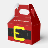 Santa Claus Belt Aangepaste naam Bedankdoosjes (Voorkant Zijde)