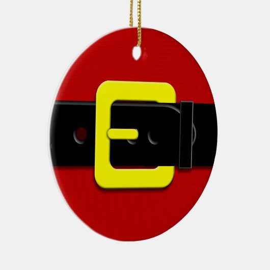 Santa Claus Belt Keramisch Ornament (Rechts)