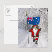 Santa Claus Bezoekend Australië Briefkaart (Voorkant / Achterkant)