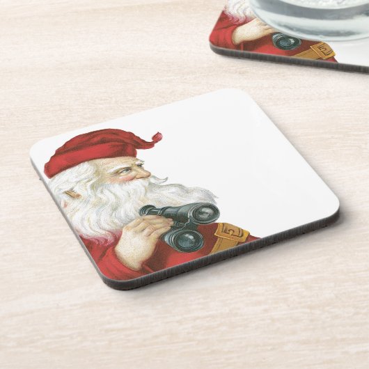 Santa Claus Bier Onderzetter (Linkerzijde)