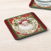 Santa Claus Bier Onderzetter (Linkerzijde)