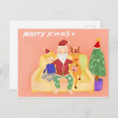 Santa Claus' Binnenkort Briefkaart (Voorkant / Achterkant)