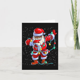 Santa Claus Black Kerstmis Afro African American Kaart