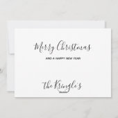 Santa Claus Black Lab Dog Christmas Cute Puppy Feestdagenkaart (Achterkant)