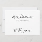 Santa Claus Black Lab Puppy Dog Labrador Kerstmis Feestdagenkaart (Achterkant)