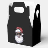 Santa Claus Black Xmas Santa Afro African American Bedankdoosjes (Geopend)